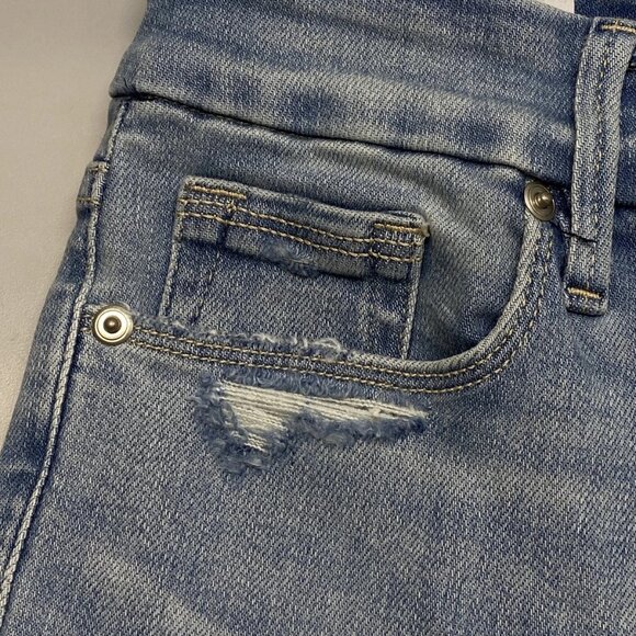 NEW GOOD AMERICANS Good Legs Crop Mini Boot Jeans – Light Blue Soft Tech – 10 - Picture 7 of 10